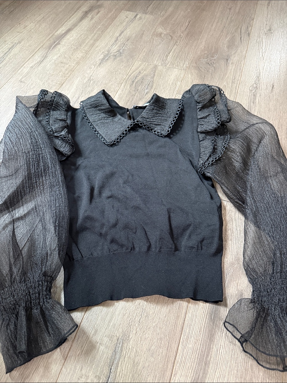 Zara black blouse m
